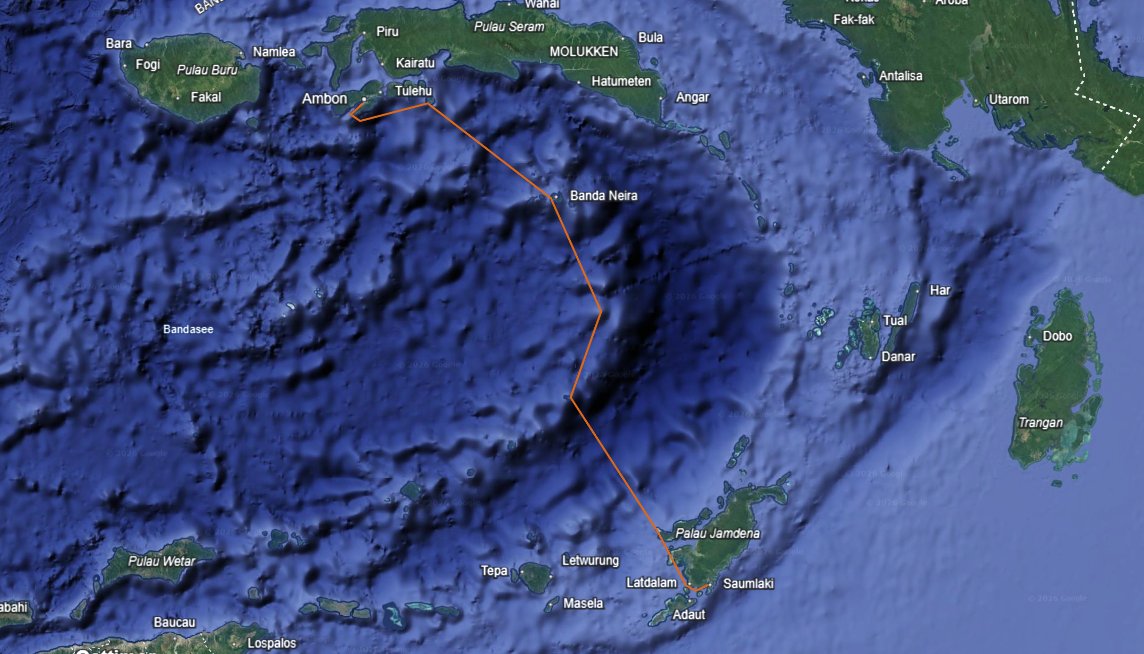 Route Banda Sea Route Banda Sea