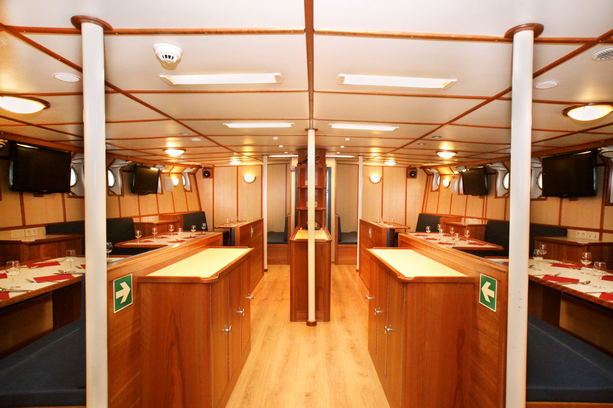 Essbereich und Vortragsraum, © Monica Salmang Essbereich und Vortragsraum